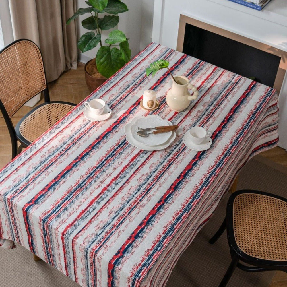 Bohemian Red Table Cloth - Table Cloth - Delicors