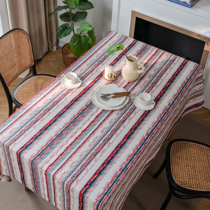 Bohemian Red Table Cloth - Table Cloth - Delicors