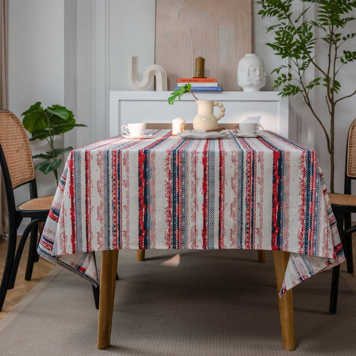 Bohemian Red Table Cloth - Table Cloth - Delicors