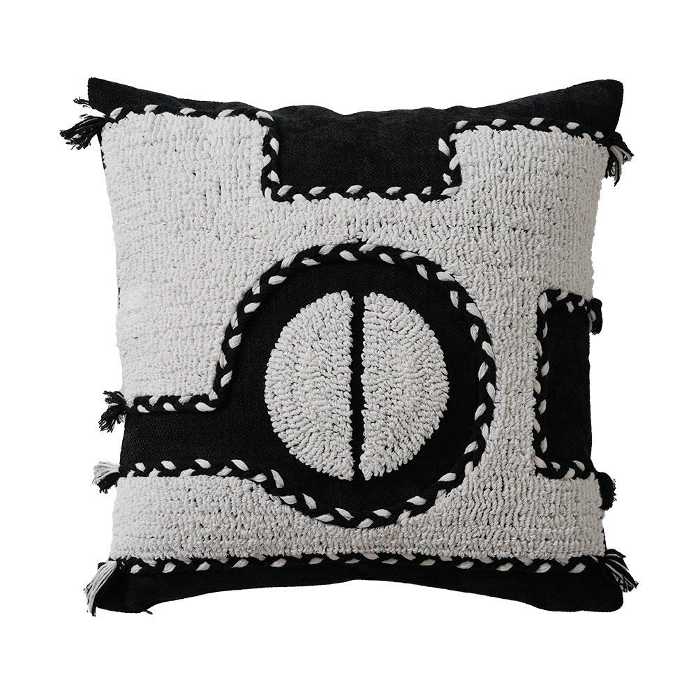 Bold Contrast Monochrome Cushion - Cushion - Delicors