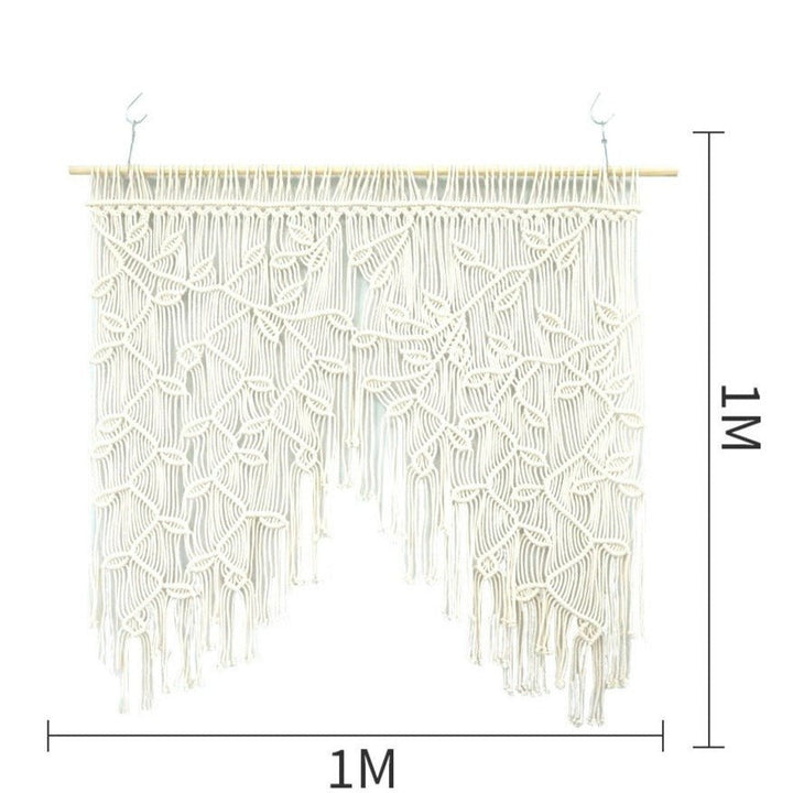 Botanical Weaves Macrame Curtain - Curtain - Delicors