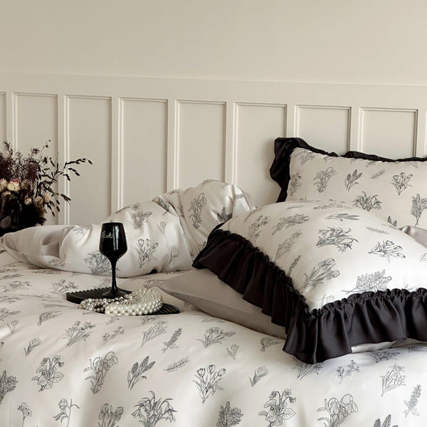 Bouquet Drawing Bedding Set - Bedding - Delicors