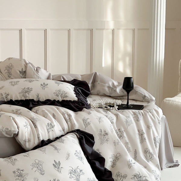 Bouquet Drawing Bedding Set - Bedding - Delicors