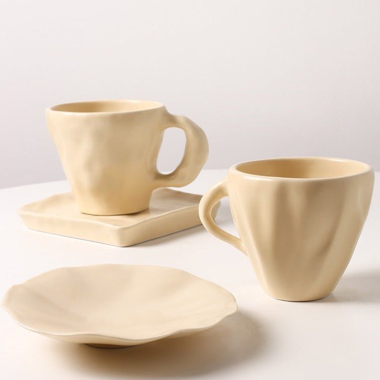 Butter Ceramic Cup Set - cup - Delicors