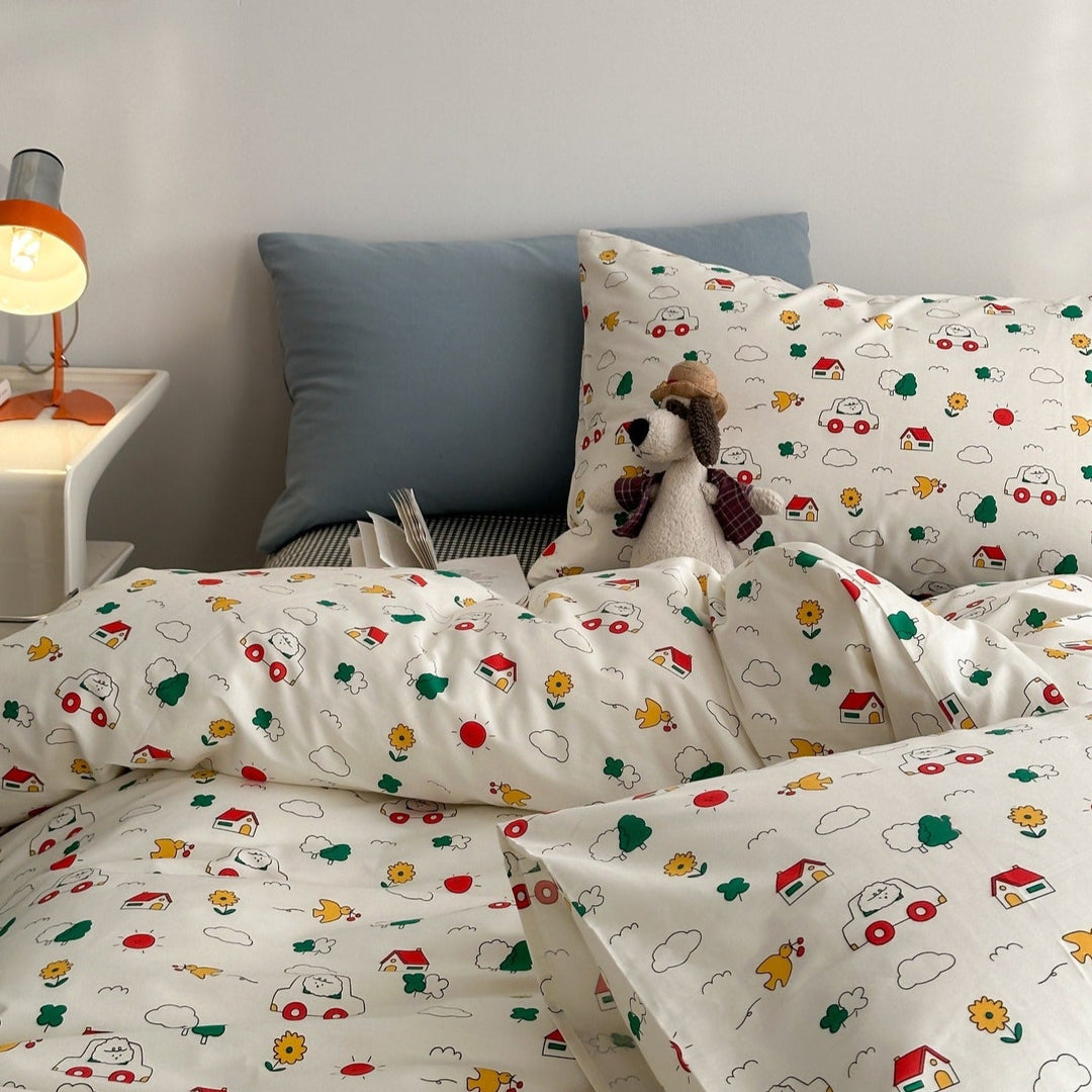 Cartoon Road Trip Bedding Set - Bedding - Delicors