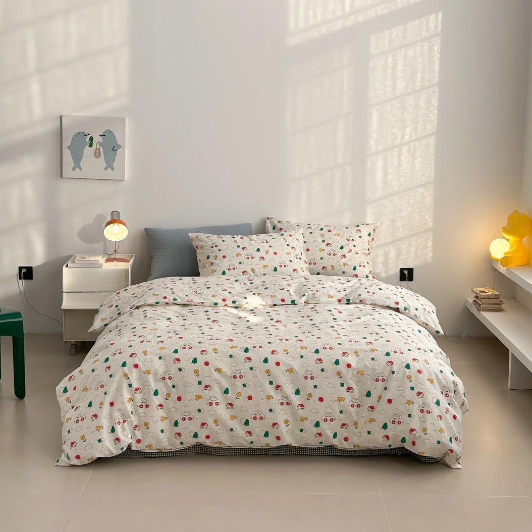 Cartoon Road Trip Bedding Set - Bedding - Delicors