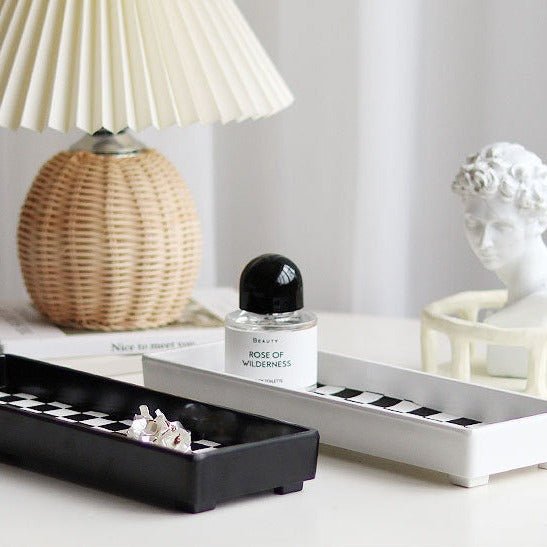 Checkerboard Rectangle Tray - Tray - Delicors
