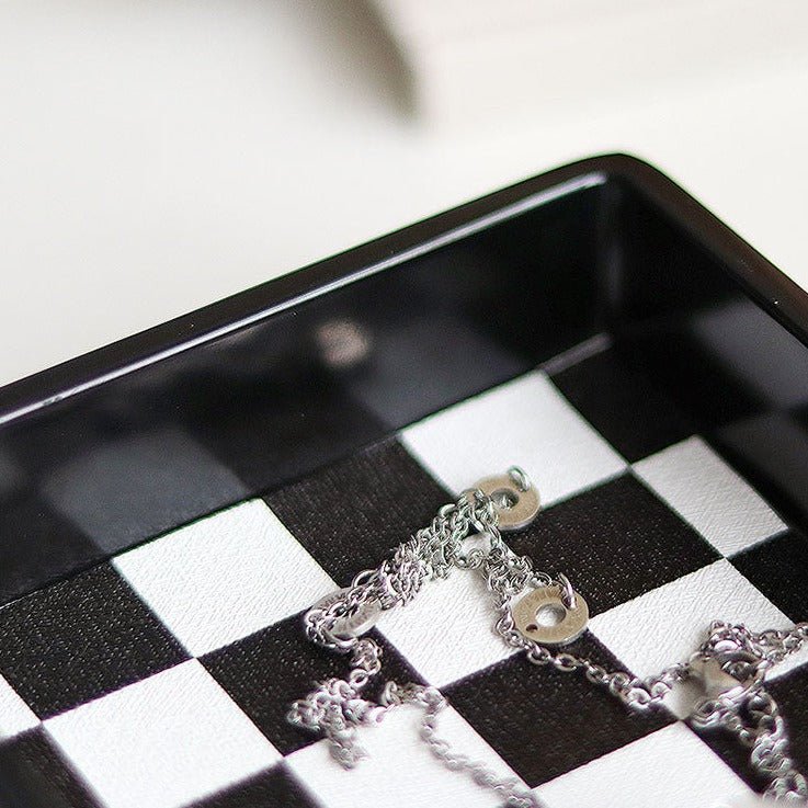 Checkerboard Rectangle Tray - Tray - Delicors