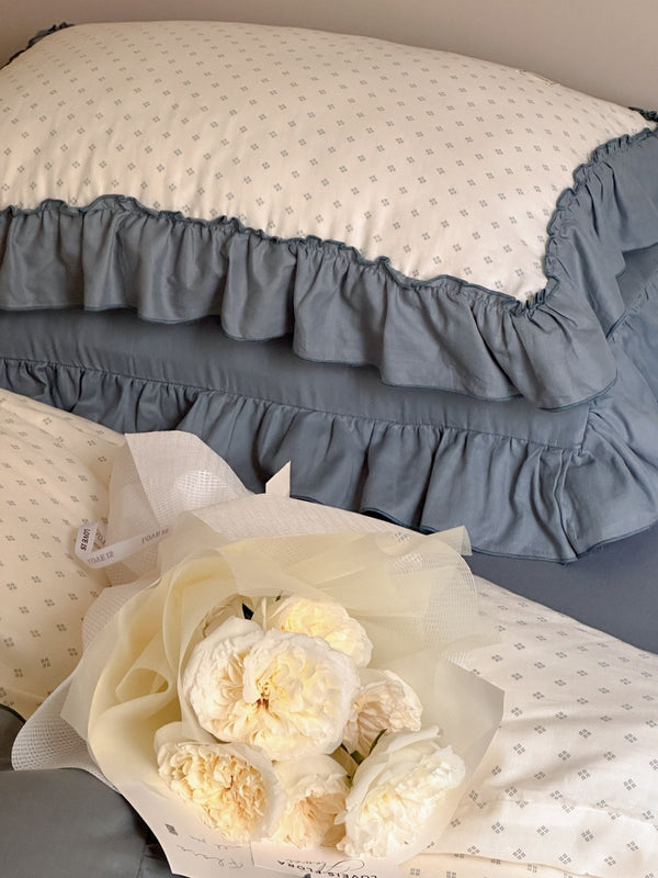 Coffee Snow Ruffle Bedding Set - Bedding - Delicors