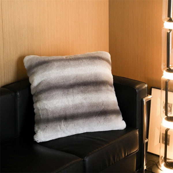 Coffee Stripe Blanket and Cushion -Throw- Delicors