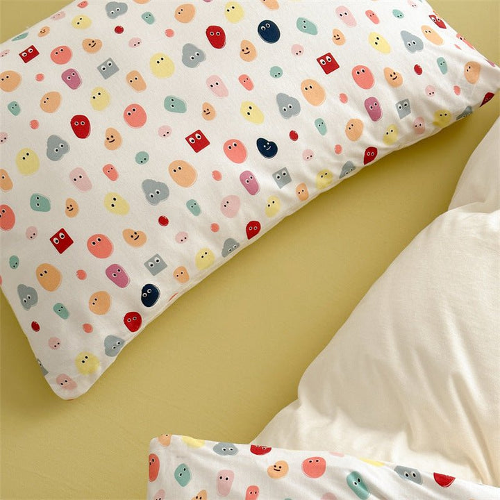 Colour Emoji Doodle Bedding Set -Bedding- Delicors
