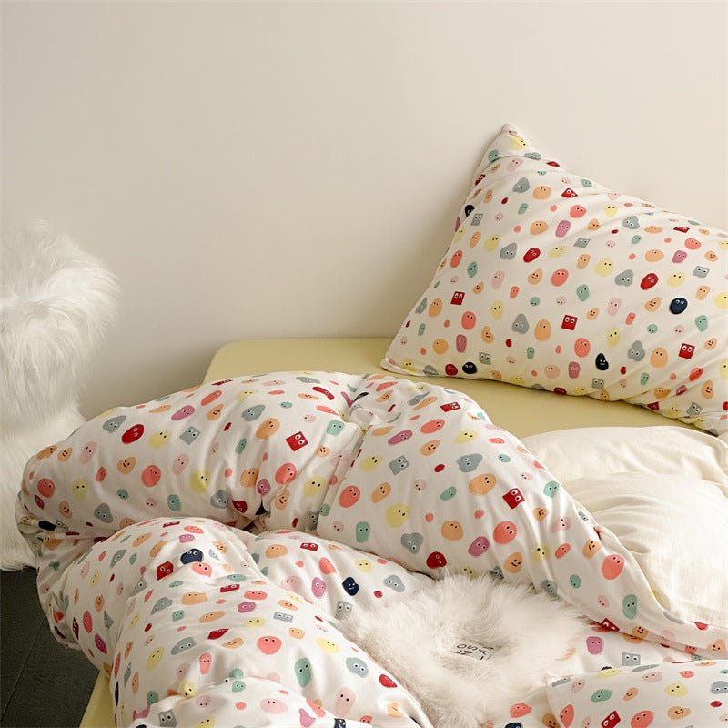 Colour Emoji Doodle Bedding Set -Bedding- Delicors