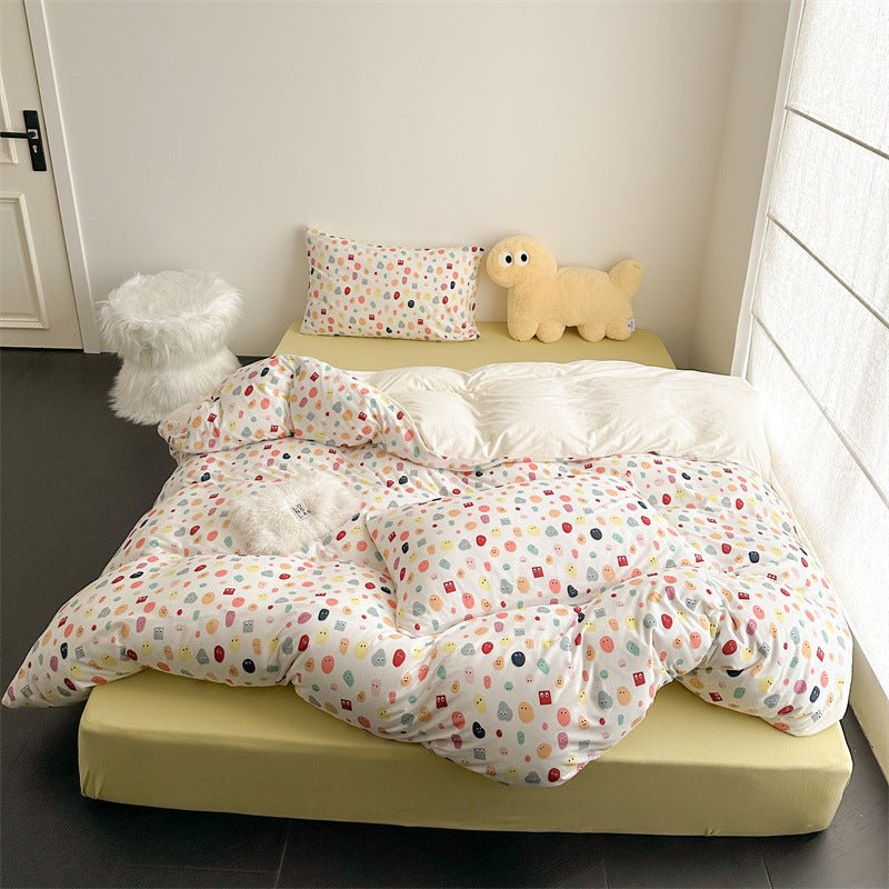Colour Emoji Doodle Bedding Set -Bedding- Delicors