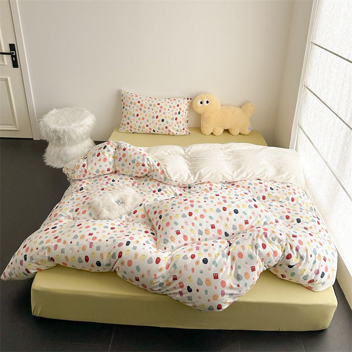 Colour Emoji Doodle Bedding Set -Bedding- Delicors