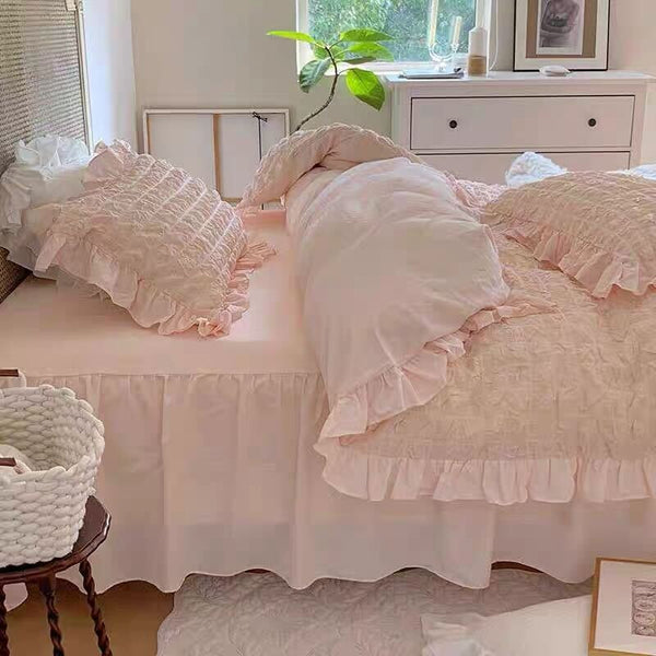 Cream Puff Quilt Cover Set -Bedding- Delicors