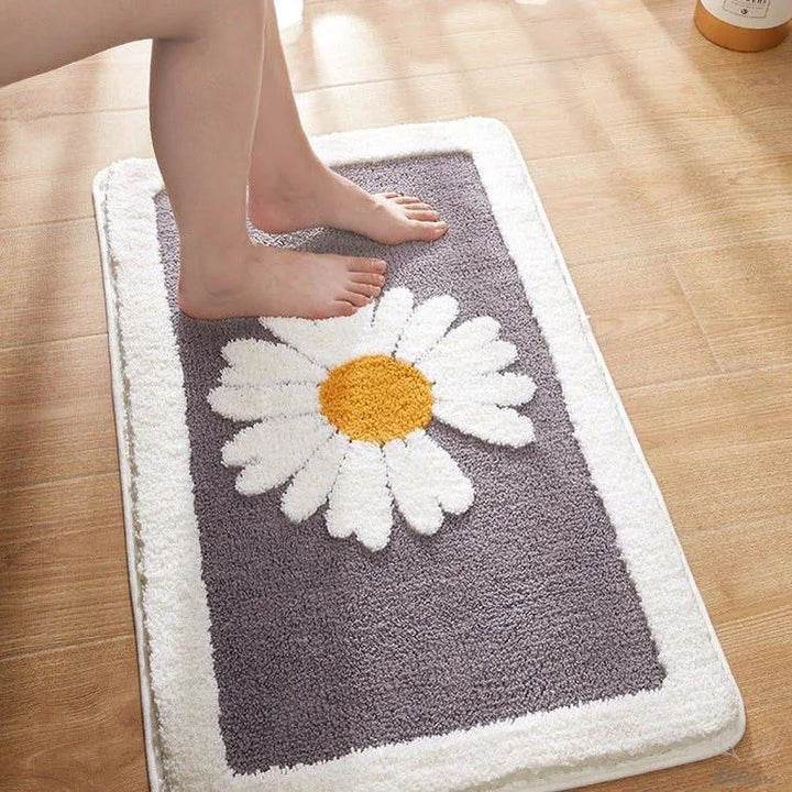 Daisy Petal Bath Mat Collection -- Delicors