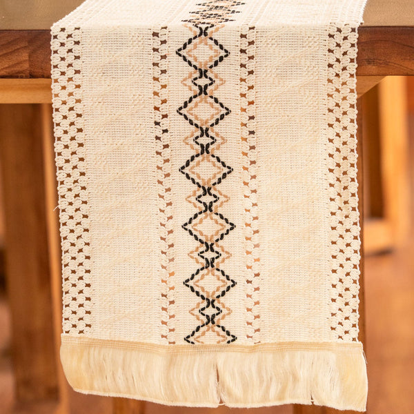 Aztec Woven Table Runner -- Delicors