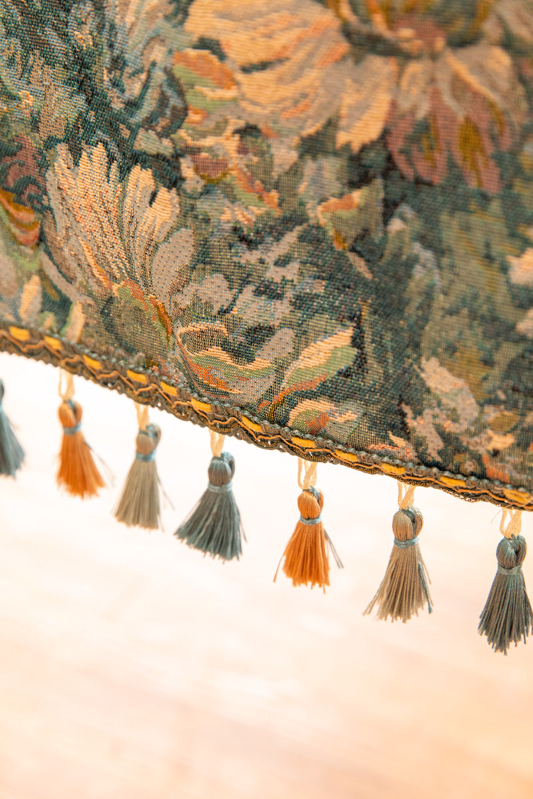 Blue Gerbera Table Runner -- Delicors