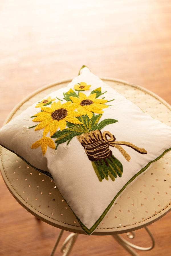 Garden inspired floral cushion cover