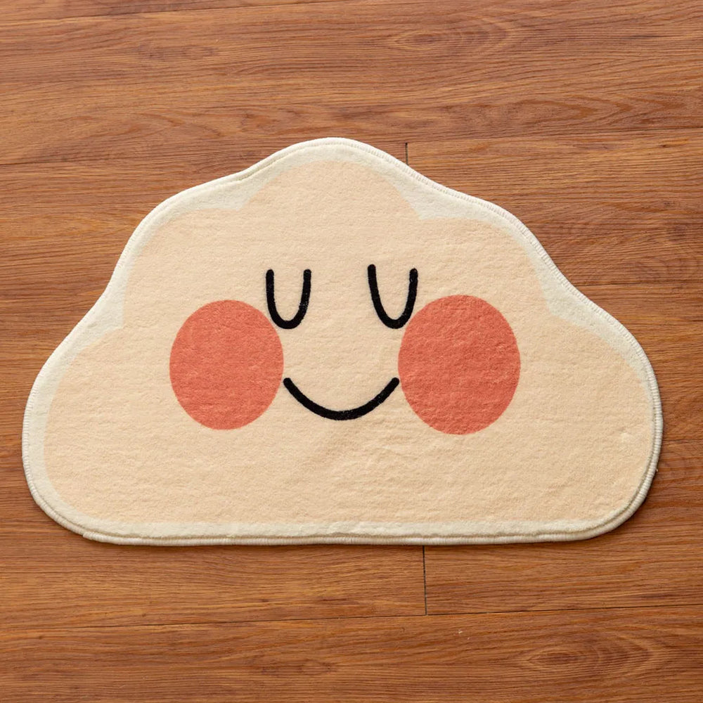 Cloud Bath Mat SmilingCloud&RainCloud - Delicors