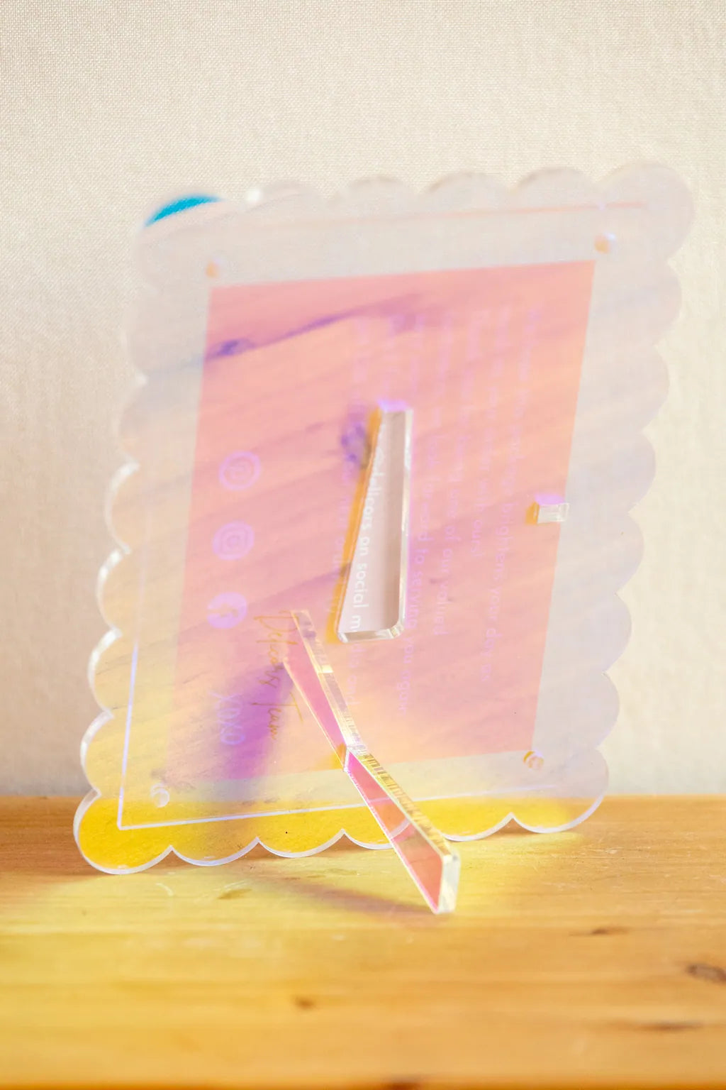 Cookie Acrylic Photo Frame Multicolour - Delicors