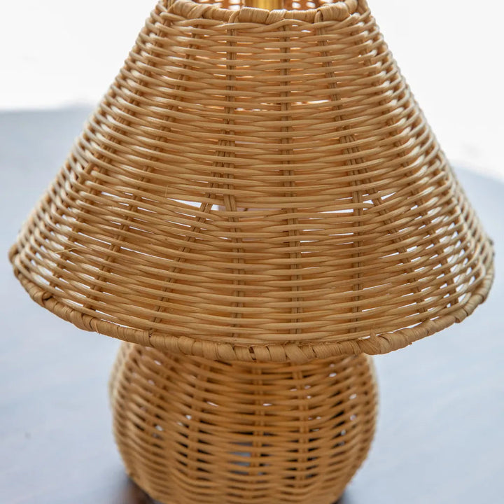 Cottage Rattan Glow Lamp - Delicors