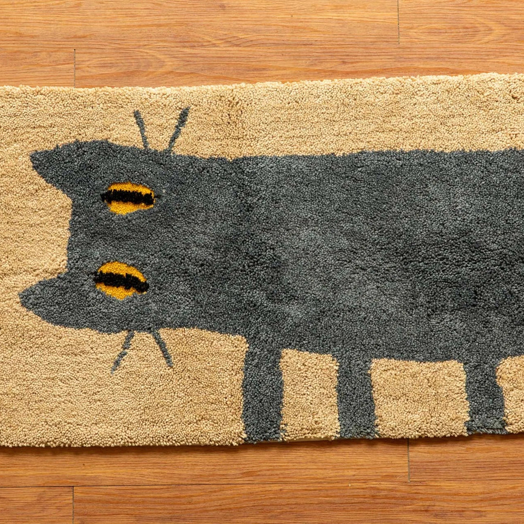 Curious Cat Bath Mat - Delicors