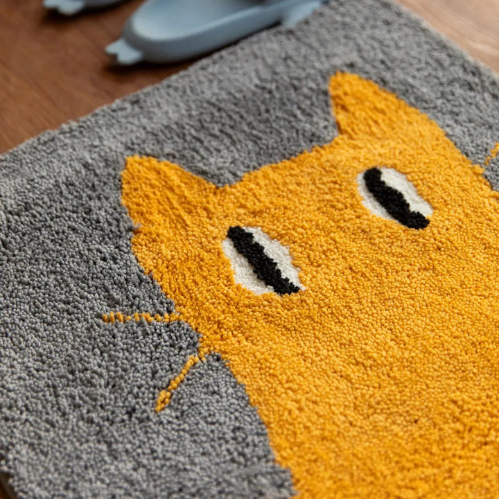Curious Cat Bath Mat - Delicors