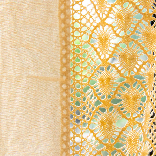 Fiore Di Latte Beige Curtain -- Delicors