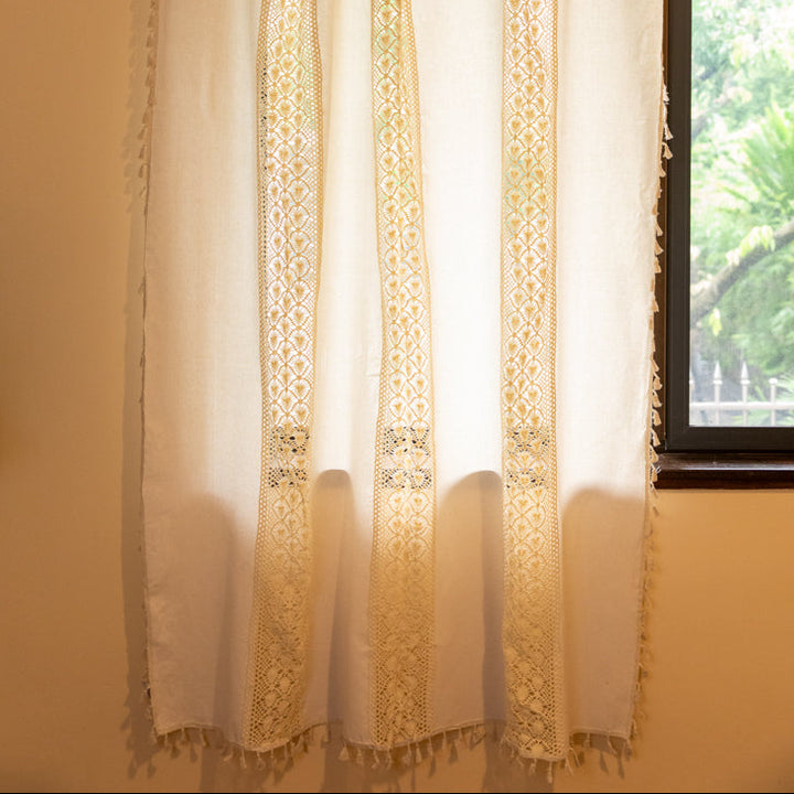 Fiore Di Latte beige curtain