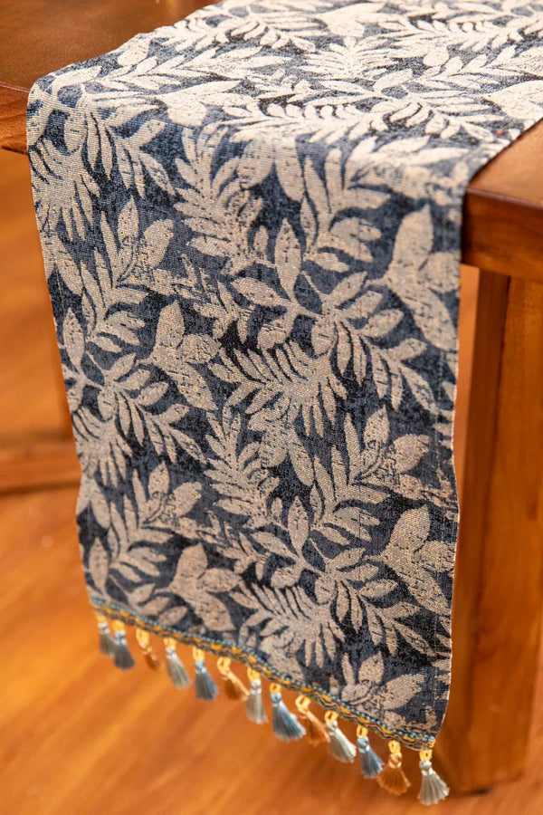 Foliage Tassel Table Runner - Delicors