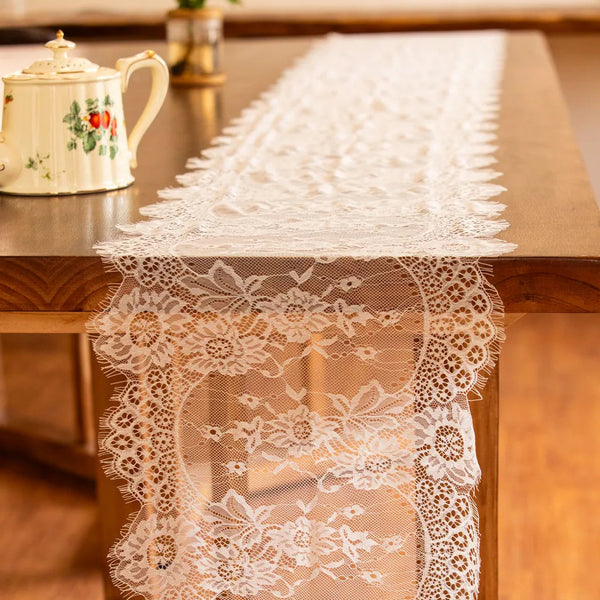 French Lace Table Runner - Delicors