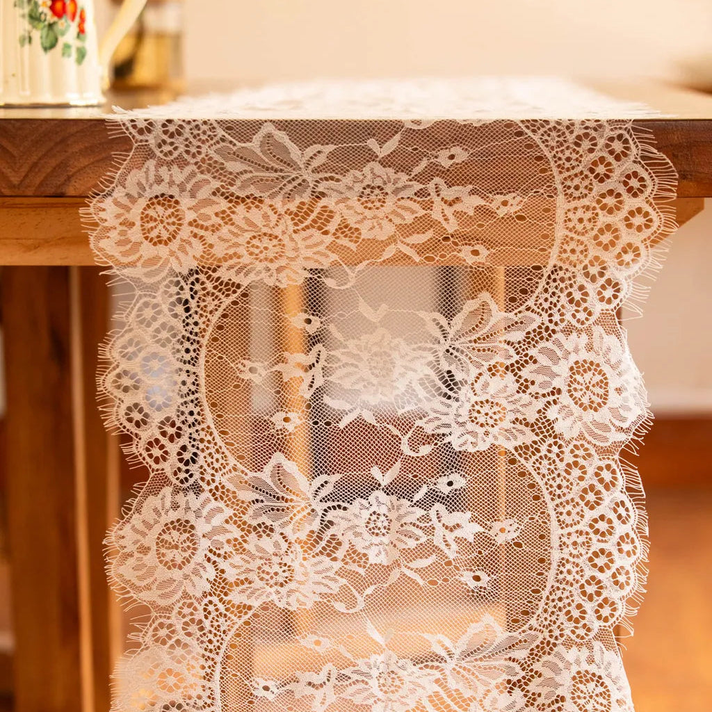 French Lace Table Runner - Delicors