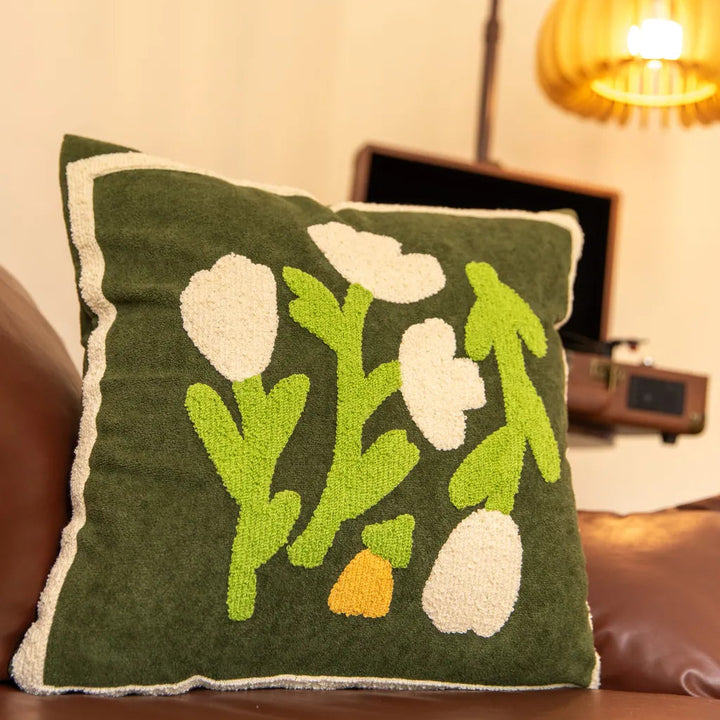 Garden Bloom Cushion CreamTulip - Delicors