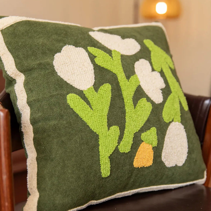 Garden Bloom Cushion CreamTulip - Delicors