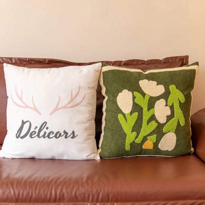 Garden Bloom Cushion CreamTulip - Delicors