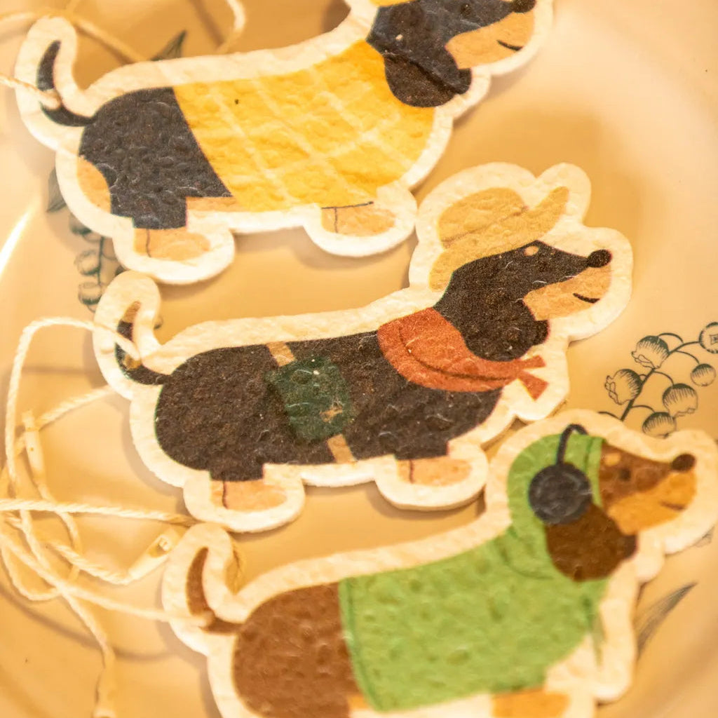 Gentle Dachshund Dish Sponge Set - Delicors