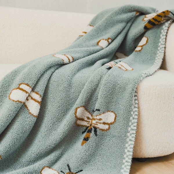 Gold Bee Blanket & Cushion - Delicors
