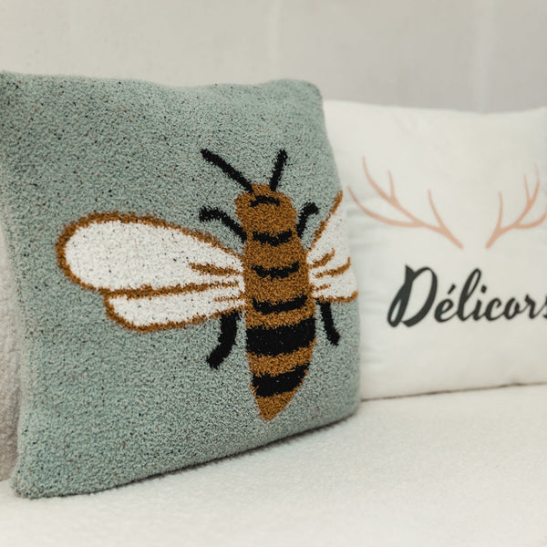 Gold Bee Blanket & Cushion - Delicors