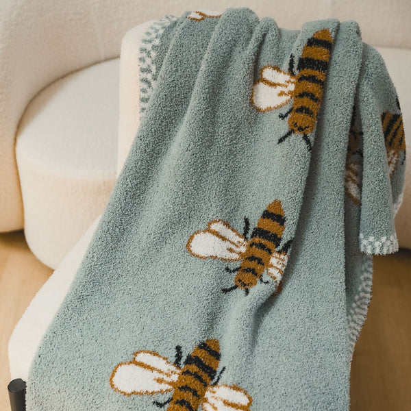 Gold Bee Blanket & Cushion - Delicors