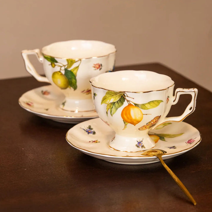 Lemon Garden Teapot & Cup Set - Delicors