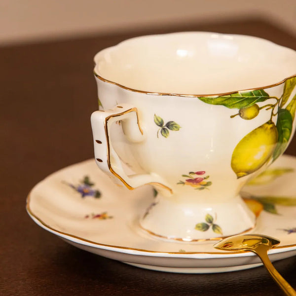 Lemon Garden Teapot & Cup Set - Delicors