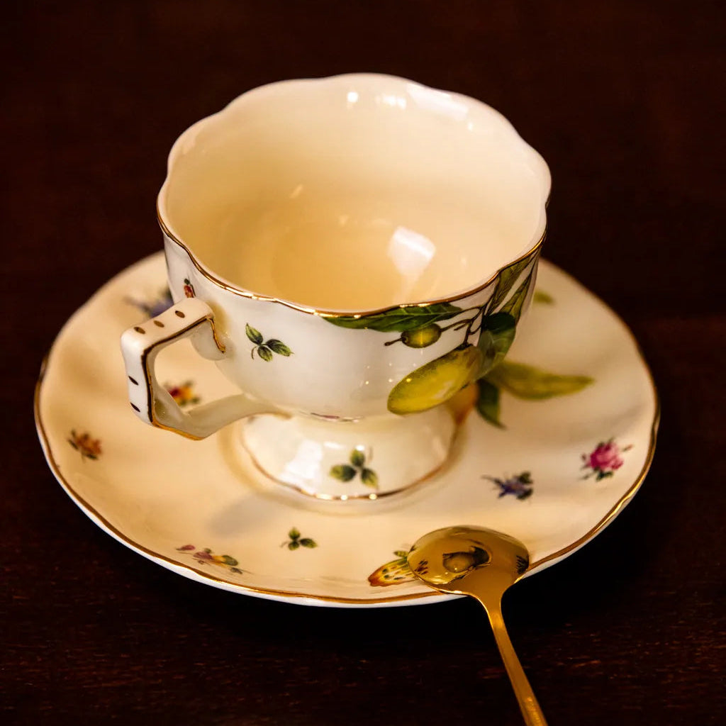 Lemon Garden Teapot & Cup Set - Delicors