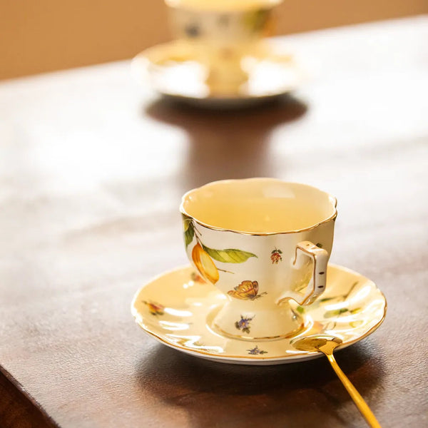 Lemon Garden Teapot & Cup Set - Delicors