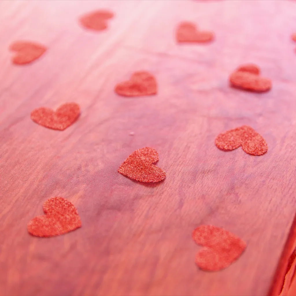 Love Heart Mesh Tablecloth