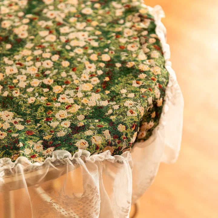 Meadow Art Ruffle Table Cloth -- Delicors