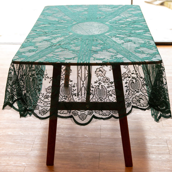 Moss Adventure Lace Round Table Cloth
