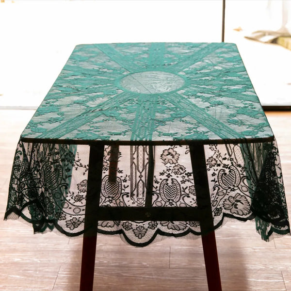 Moss Adventure Lace Round Table Cloth