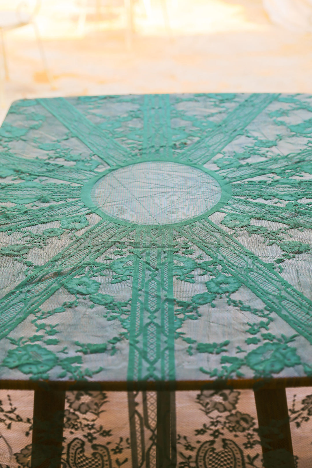Moss Adventure Lace Round Tablecloth