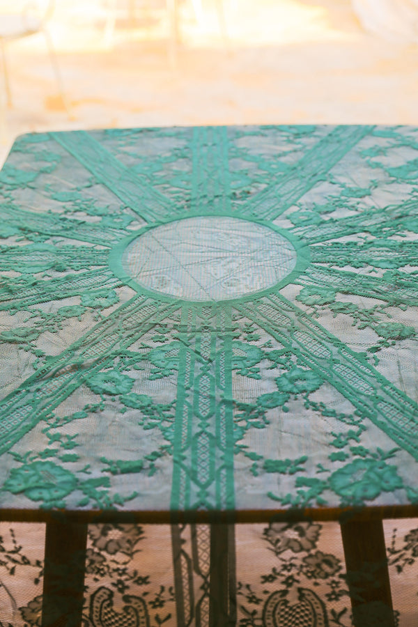 Moss Adventure Lace Round Tablecloth